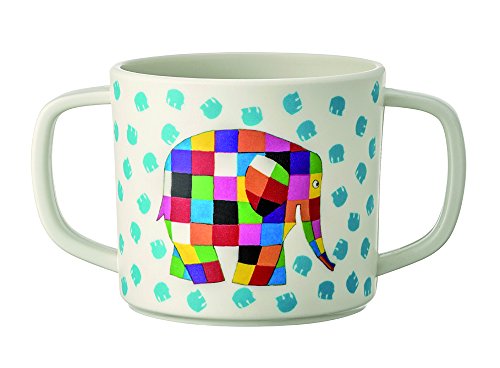 Elmer - Taza con 2 asas, multicolor