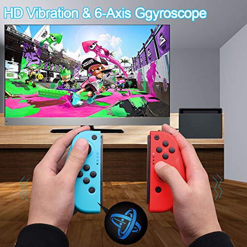 Elyco Mando para Nintendo Switch, Wireless Bluetooth Controller Gamepad Joystick Joycon Controlador Compatible con Nintendo Switch Inalámbrico Controller