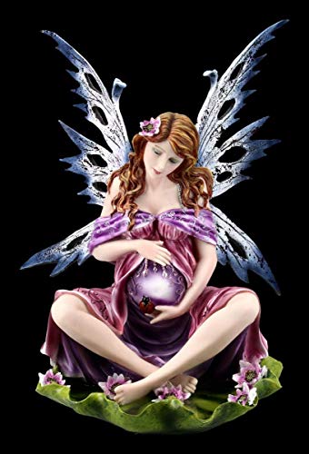 Embarazadas Hadas Fantasía Figura - Magic Mama Grande Hadas, Fairy, Ángel, Figura Decorativa, Artículo Decorativo, Estatua, Escultura, H 35 CM