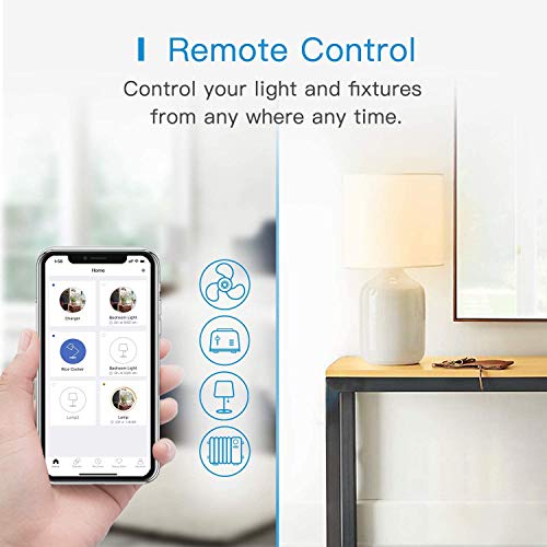 Enchufe Inteligente con 2 Tomas, 2 en 1 Enchufe, Compatible con Apple HomeKit, Alexa, Google Assistant y SmartThings. Control Remoto, Temporizador, Enchufe Doble con Botón. Smart Plug meross.