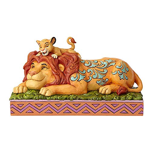 Enesco Disney Traditions - El Orgullo de Un Padre-Simba & Mufasa Figurina, Resina, Multicolor, 10.00x19.50x11.00 cm