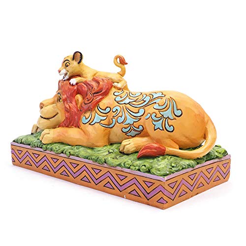 Enesco Disney Traditions - El Orgullo de Un Padre-Simba & Mufasa Figurina, Resina, Multicolor, 10.00x19.50x11.00 cm