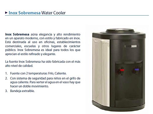 Eresagua Fuente de agua conexión red con filtración Inox sobremesa (F350+C+F)