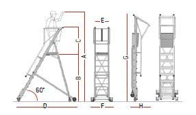 ESCALERA ALMACEN SMT. FARAONE. LCS (70/SMT. 3Peldaños)