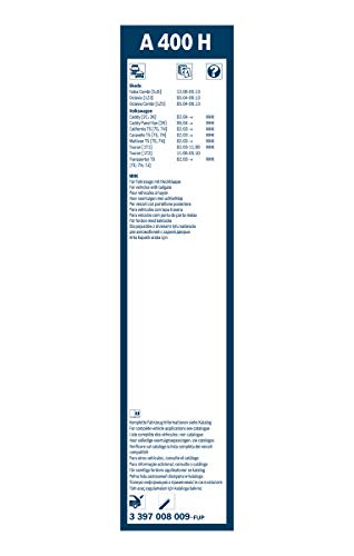 Escobilla limpiaparabrisas Bosch Rear A400H, Longitud: 400mm – 1 escobilla limpiaparabrisas para la ventana trasera