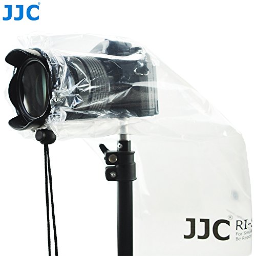 Escudo JJC Cubierta de la Lluvia para Cámaras DSLR con Lente Primera y Cámaras Sin Espejo con Lente de Hasta 11 "(28cm) de Largo y 7" (17cm) de Ancho