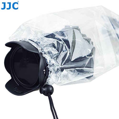 Escudo JJC Cubierta de la Lluvia para Cámaras DSLR con Lente Primera y Cámaras Sin Espejo con Lente de Hasta 11 "(28cm) de Largo y 7" (17cm) de Ancho