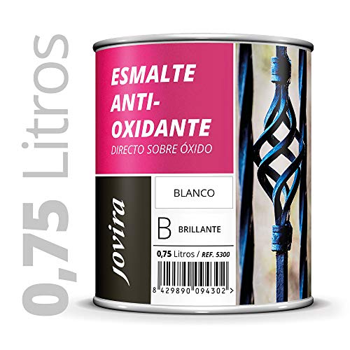 ESMALTE ANTIOXIDANTE DIRECTO SOBRE ÓXIDO BRILLANTE (750 ml, Blanco)