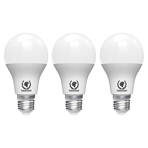 Espartan Bombilla LED E27 Luz fría 12W, 6400K, 960 lúmenes - 3 unidades