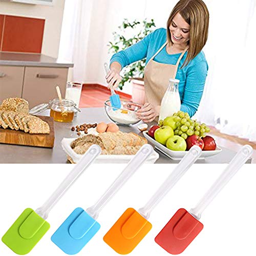 Espátula de Silicona,BETOY 8 pcs Espátula de silicona para hornear,crema para pasteles,espátula para mezclar mantequilla,Espátula Flexible de Silicona,Cocina Gadget y Herramientas para Hornear