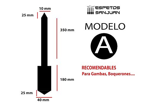 Espetos Acero Inoxidable para Sardinas (Modelo A).