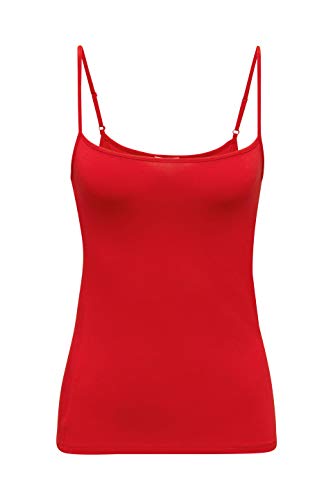 Esprit 996ee1k907 Camiseta sin Mangas, Rojo (Dark Red 610), Large para Mujer