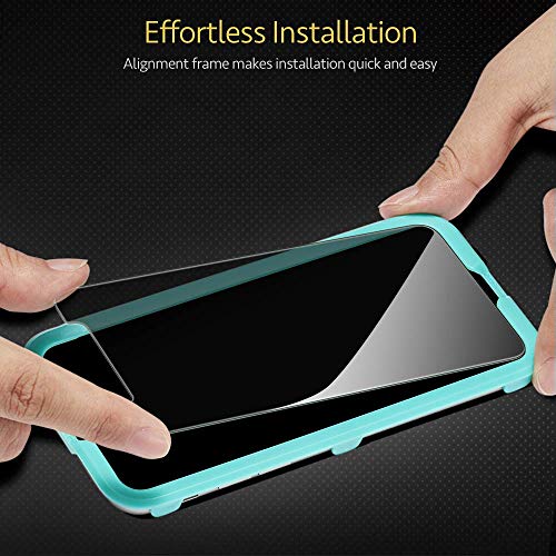 ESR Protector de Pantalla Cristal Templado para la pantalla de tu iPhone 11/ iPhone XR Protección Privacidad. Compatible con Carcasa. Marco de Instalación Fácil. Para iPhone 11 y iPhone XR.2 unidades.