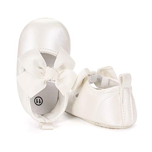 Estamico Zapatos Primeros Pasos bebé Ballet niñas Beige 0-6 Meses