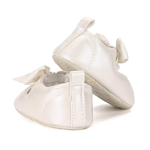 Estamico Zapatos Primeros Pasos bebé Ballet niñas Beige 0-6 Meses