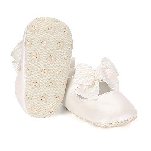 Estamico Zapatos Primeros Pasos bebé Ballet niñas Beige 0-6 Meses