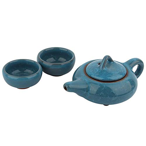 Estilo Tradicional chino Kung Fu Té Porcelana Tetera Taza Kit Hielo Agrietado Esmalte Colorido Porcelana Juego de té Juego de Regalo