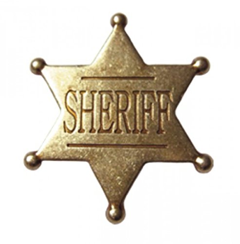 Estrella de Sheriff - placa cowboy