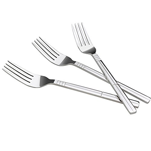 Eudokky Set De 12 Piezas Tenedor De Cena, Tenedor para Mesa Acero Inoxidable