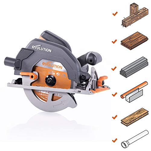 Evolution Power Tools 027-0003C Sierra circular multimaterial, 1600 W, 230 V