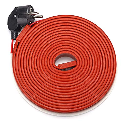 ExcLent 400W 240W 160W 80W cable de calefacción eléctrico alambre flexible de la pipa de agua helada prueba calentada enchufe de la UE-3M