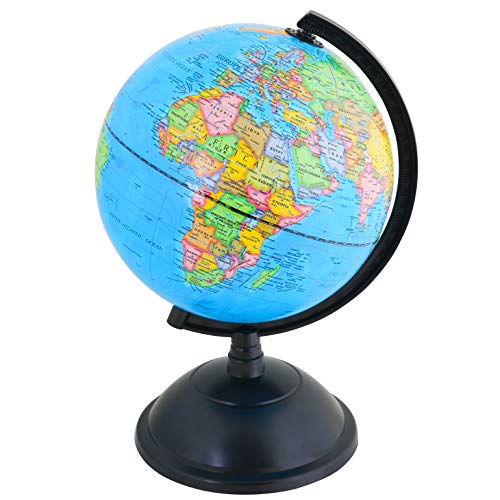 Exerz 20cm Educativo Globo Girable/Globo terráqueo - Diámetro 20cm (Inglés)