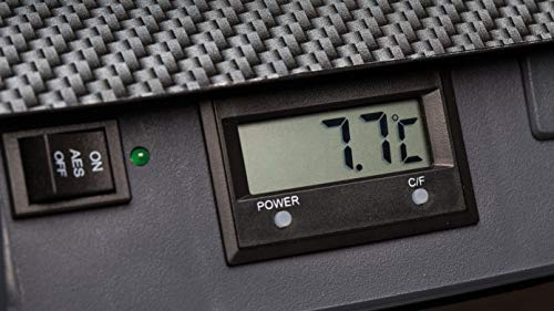 Ezetil 776676 Nevera portátil termoeléctrica 12/24/230V, AES & LCD, color gris oscuro/carbon