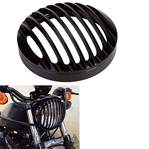 Facibom Sportster XL 883 Hierro 1200 04-14 Personalizado XL1200C 1200 Motocicleta 5 3/4 Pulgadas CNC Led Faro Parrilla Cubierta