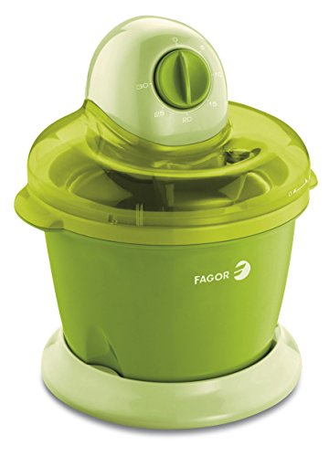 Fagor ICE-16 - Heladera para Preparar sorbetes y Helado, Potencia de 15 W, envase de 1,6 litros y Timer de 30 Minutos