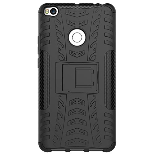 FaLiAng XiaoMi Mi MAX 2 Funda, 2in1 Armadura Combinación A Prueba de Choques Heavy Duty Escudo Cáscara Dura para XiaoMi Mi MAX 2 (Negro)