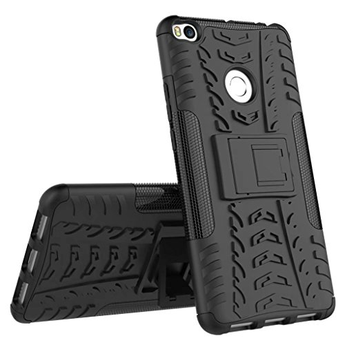 FaLiAng XiaoMi Mi MAX 2 Funda, 2in1 Armadura Combinación A Prueba de Choques Heavy Duty Escudo Cáscara Dura para XiaoMi Mi MAX 2 (Negro)