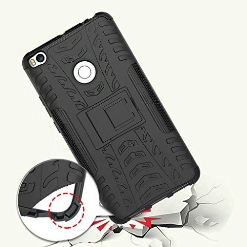 FaLiAng XiaoMi Mi MAX 2 Funda, 2in1 Armadura Combinación A Prueba de Choques Heavy Duty Escudo Cáscara Dura para XiaoMi Mi MAX 2 (Negro)