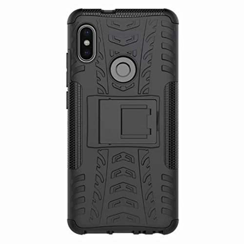 FaLiAng XiaoMi RedMi Note 5 (6,0inch) Funda, 2in1 Armadura Combinación A Prueba de Choques Heavy Duty Escudo Cáscara Dura para XiaoMi RedMi Note 5 (6,0inch) (Negro)