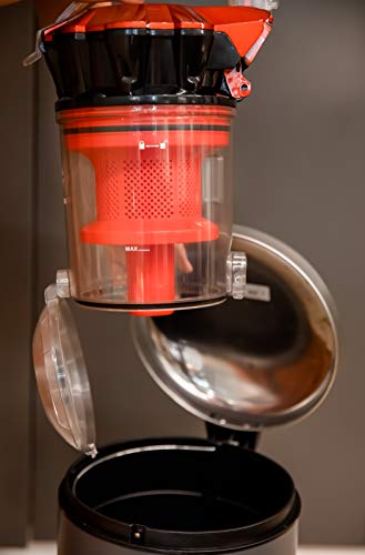 Family Care Aspirador ciclónico sin bolsa, depósito 3L, 700W, filtro HEPA hipoalergénico, Eficiencia energética A+++, color rojo-negro