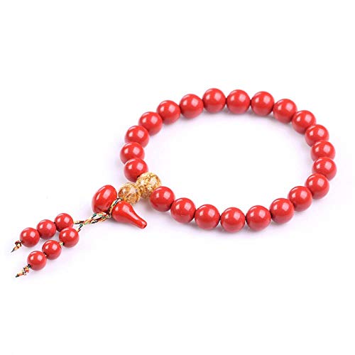 FASHLOVE 2PCS Rico y Caro Pescado 6mm Pulsera de Arena Zhu, un centenar de Conjunto de características de Estilo Nacional Pulsera Adecuada para Enviar Amigos, Amigos, compañeros de Clase, Familia