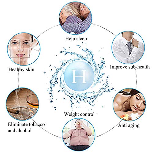 Fbestbei Generador de Agua de hidrógeno PE y PEM 300ml Alto H2O y ORP Botella de ionizador de Agua Anti-oxidación del generador de hidrógeno con Escape de ozono de Cloro Residual