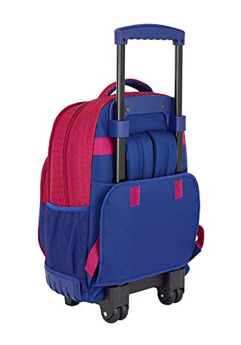 FC Barcelona Corporativa Oficial Mochila Escolar Grande Con Ruedas 320x140x460mm