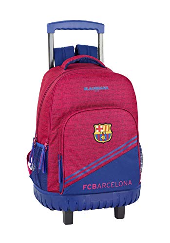 FC Barcelona Corporativa Oficial Mochila Escolar Grande Con Ruedas 320x140x460mm