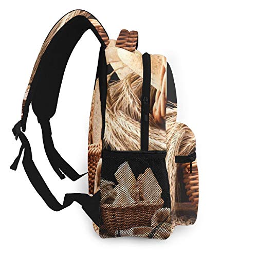 FDFCSD Mochilas Escolares, Todo Surtido al Horno Mochila Hombre Mujer Casual Mochila para Portatil 14 Pulgadas Mochila Universidad Resistente Mochila Instituto