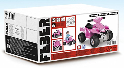 FEBER - Quad Racy 6 V, Color Rosa (Famosa 800011422)