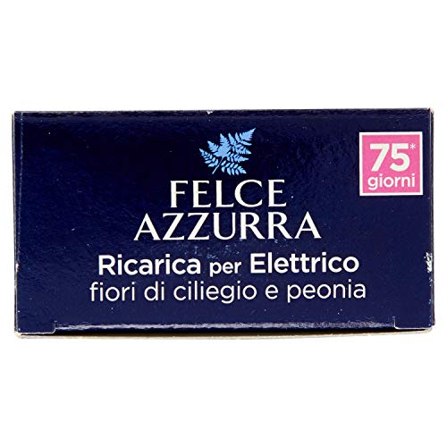 Felce Azzurra ricarica Deo ambiente eléctrico Aroma Talco & flores de cerezo – Paquete de 1 x 20 ml – Total: 20 ml