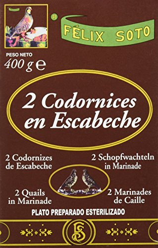 Félix Soto, Conserva de carne de pollo (Codornices en Escabeche) - 4 de 400 gr. (Total 1600 gr.)