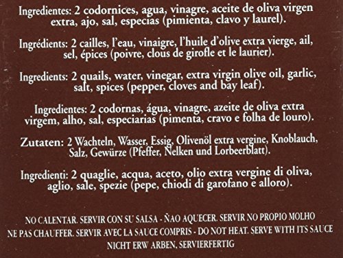 Félix Soto, Conserva de carne de pollo (Codornices en Escabeche) - 4 de 400 gr. (Total 1600 gr.)