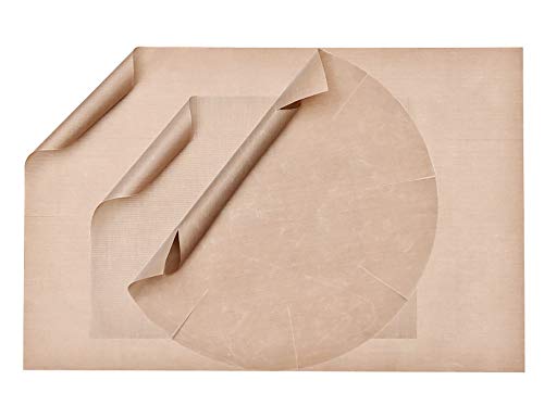 Femongy Papel de Horno Reutilizable, Papel Horno Antiadherente, 6 piezas Resistente al Calor papel de hornear para pasteles, panes, galletas, barbacoa, Lavable, Apto para lavavajillas, fácil de cortar