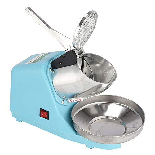 Fengyj Máquina De Hielo Comercial, Máquina De Hielo En Pellets con Bandeja De Cubitos De Hielo para Hielo Picado,Azul