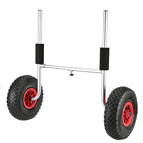 Festnight 50 kg Capacidad de carga desmontable Kayak Trolley Ahorro energético de dos ruedas Carro Kayak Carrier, Aplique a Barco y Canoe