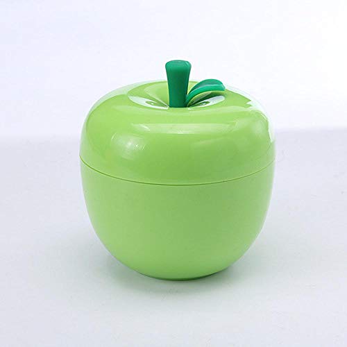 FGHOMEYWXC Paquete de 10 Frutas Caja de Manzana marcada con Frutas Humanoide Smiley Fruit Fork - Tenedor de Fruta con Forma de Manzana Verde