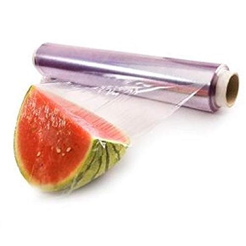 Film transparente alimentario, mayor resistencia y autoadherencia, ideal para la conservación de alimentación, fruta, verdura, bollería, pescado, embutido, carne. [PACK 2 ROLLOS 30 cm x 300 m]