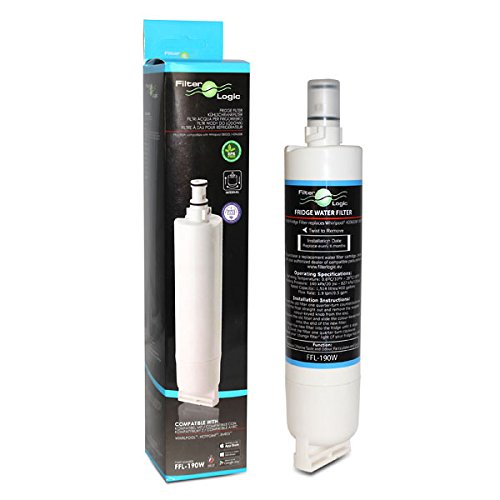 FilterLogic FFL-190W | Filtro de agua compatible con Whirlpool SBS200, 48400000008726 - SBS002, 481281729632 - SBS001 - Wpro USC009/1 USC009, 484000008552 Cartucho filtrante frigorífico (Paquete de 1)