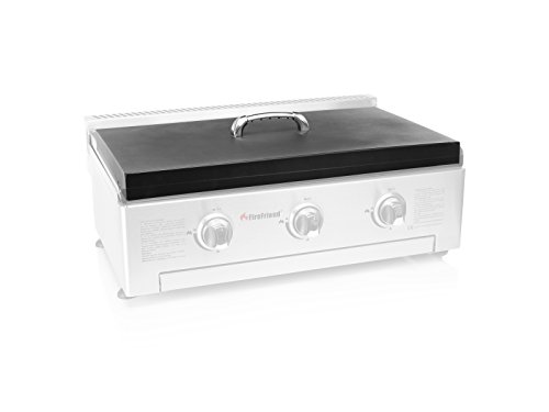 FireFriend BQ-6309 Tapa Adecuada para Barbacoa de Gas BQ-6395, Acero Inoxidable, Negro, 74 x 44 x 6.5 cm